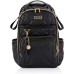 Itzy Ritzy Diaper Bag Backpack – Large Capacity Boss Plus Baby Backpack Diaper Bag Featuring 19 Pockets, Changing Pad, Stroller Clips, and Comfortable Backpack Straps, Mystic Black