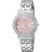 GUESS Stainless Steel + Pink Crystal Bracelet Watch. Color: Silver-Tone (Model: U1062L2)