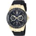 GUESS Women's Stainless Steel + Stain Resistant Silicone Watch