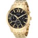GUESS Women's Gold-Tone + Black Multifunction Steel Bracelet Watch
