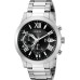 GUESS Men's Stainless Steel Gunmetal Chronograph Bracelet Watch